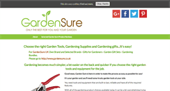 Desktop Screenshot of gardensure.com